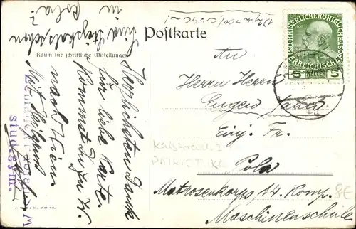 Künstler Ak Corbella, Deutscher Schulverein, Germanischer Krieger