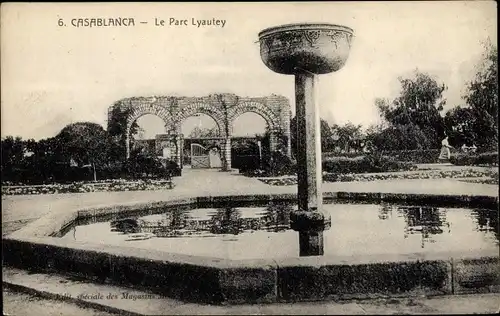 Ak Casablanca Marokko, Le Parc Lyautey