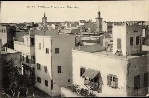 Ak Casablanca Marokko, Terrasses et Mosquees