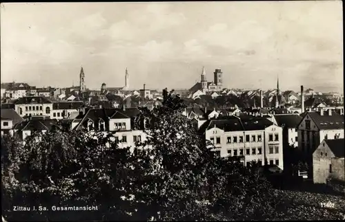 Ak Zittau in der Oberlausitz, Gesamtansicht