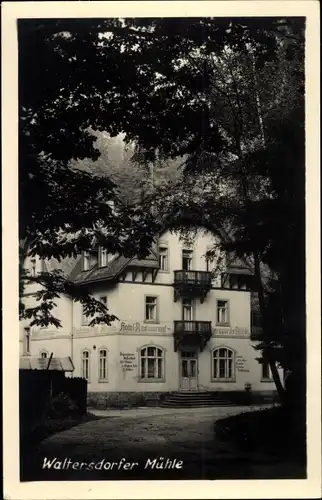 Ak Porschdorf Bad Schandau an der Elbe, Waltersdorfer Mühle