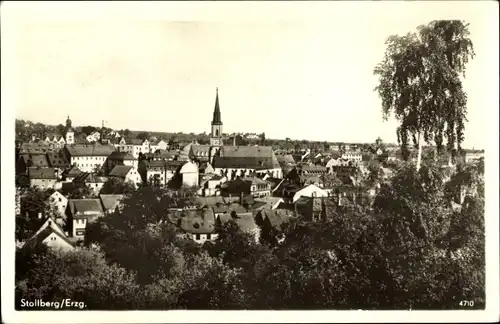 Ak Stollberg im Erzgebirge, Blick auf den Ort