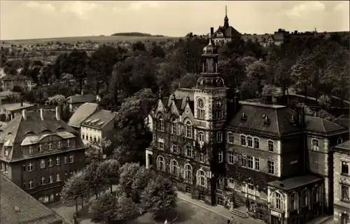 Ak Stollberg im Erzgebirge, Blick auf das Rathaus