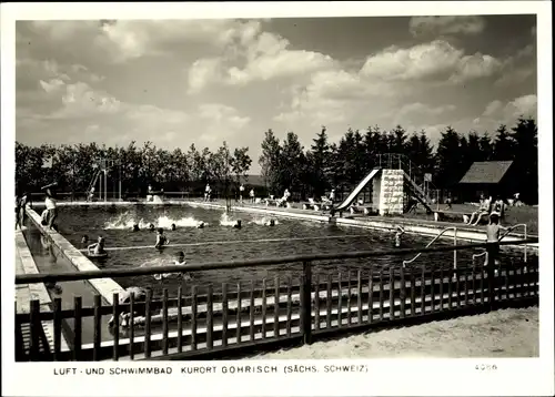 Ak Gohrisch in Sachsen, Partie im Schwimmbad