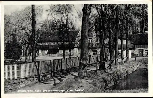 Ak Affalter Lößnitz im Erzgebirge Sachsen, Jugendherberge Clara Zetkin