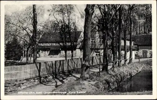 Ak Affalter Lößnitz im Erzgebirge Sachsen, Jugendherberge Clara Zetkin