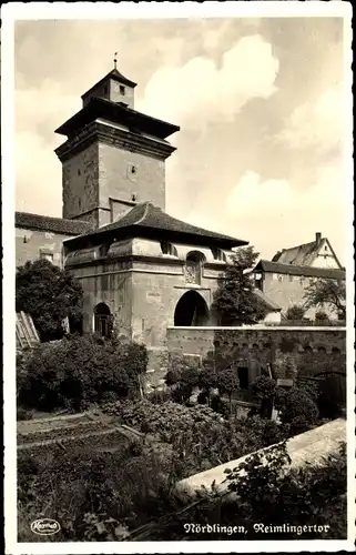 Ak Nördlingen in Schwaben, Reimlingertor