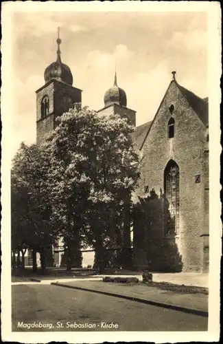 Ak Magdeburg an der Elbe, St. Sebastian-Kirche