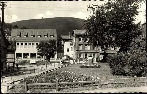 Ak Ruhla in Thüringen, Friedensplatz