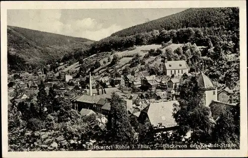 Ak Ruhla in Thüringen, Blick von der Khaudt-Straße, Panorama