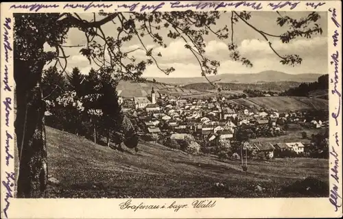 Ak Grafenau im Bayerischen Wald, Totale