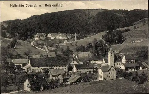 Ak Bolsternang Isny im Allgäu Baden Württemberg, Heilstätte Überruh, Ortschaft und Umgebung