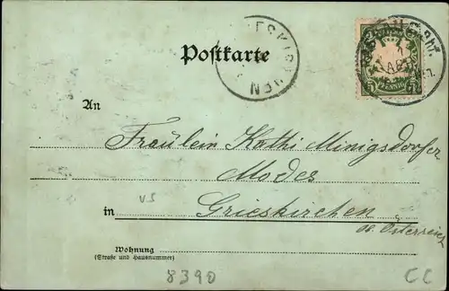 Mondschein Ak Passau in Niederbayern, Rathaus bei Nacht