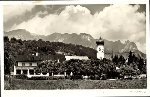 Ak Bischofswiesen Oberbayern, Gasthof Brennerboscht