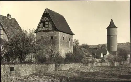 Ak Ochsenfurt am Main Unterfranken, Hirtenhaus und Zentturm