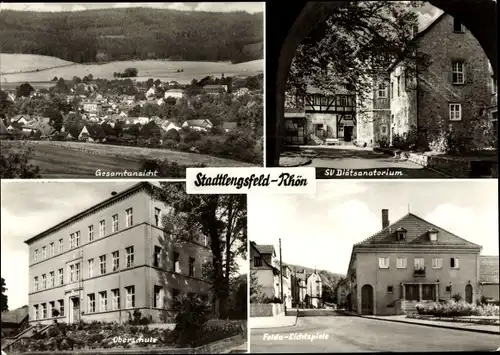 Ak Stadtlengsfeld in der Rhön, Diätsanatorium, Felda Lichtspiele, Oberschule