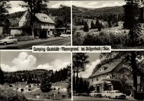 Ak Stützerbach Ilmenau Thüringer Wald, Camping-Gaststätte Meyersgrund, Panorama