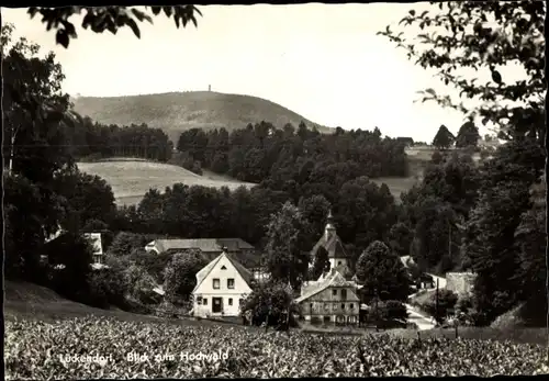 Ak Lückendorf Oybin Oberlausitz, Blick zum Hochwald