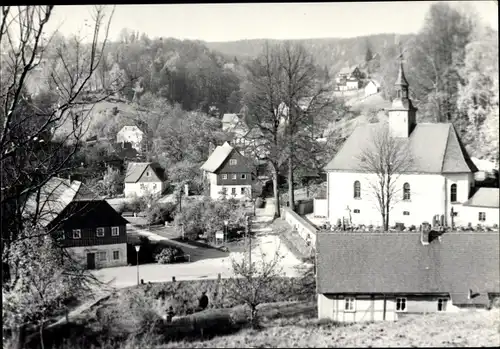 Ak Lückendorf Oybin Oberlausitz, Teilansicht, Kirche