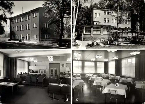Ak Mühlhausen Bad Elster im Vogtland, Zentrag Ferienheim, Klub und Fernsehraum, Speiseraum