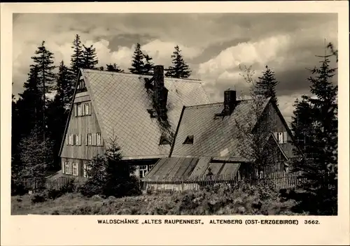 Ak Altenberg im Erzgebirge, Waldschänke Altes Raupennest