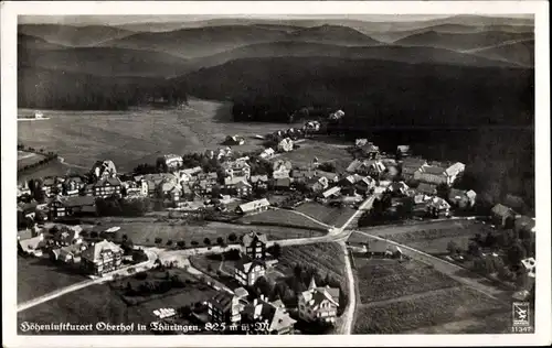 Ak Oberhof im Thüringer Wald, Klinke Fliegeraufnahme