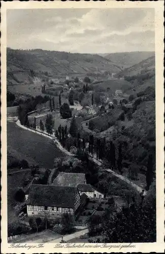 Ak Rothenburg ob der Tauber Mittelfranken, Das Taubertal von der Burg aus gesehen