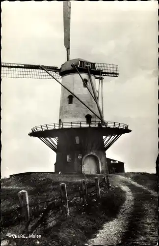 Ak Veere Zeeland Niederlande, Molen