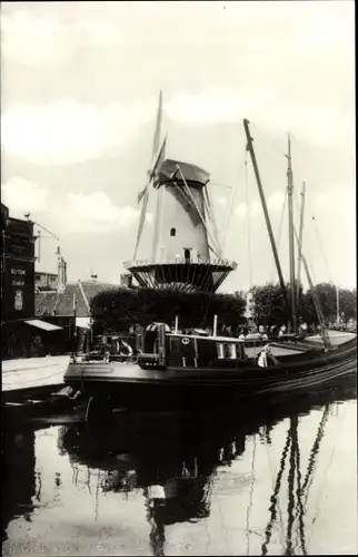 Ak Delft Südholland Niederlande, Molen, Het Fortuin
