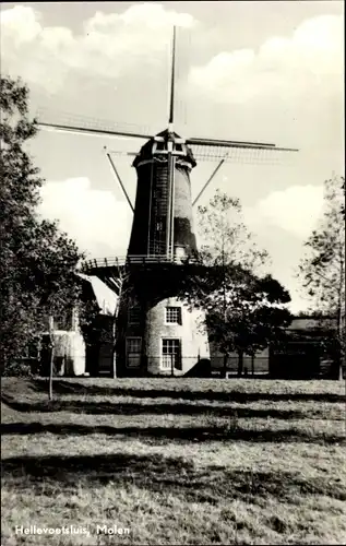 Ak Hellevoetsluis Südholland, Molen