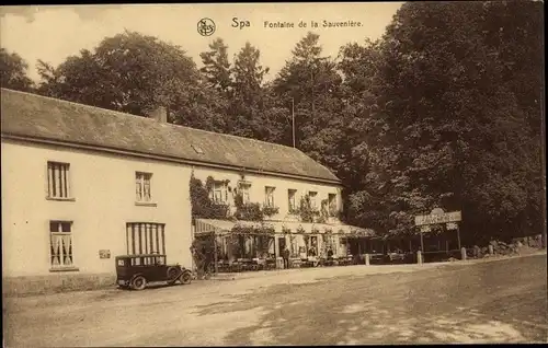 Ak Spa Wallonien Lüttich, Fontaine de la Sauveniére