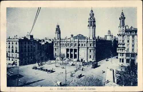 Ak Barcelona Katalonien Spanien, Casa de Correos