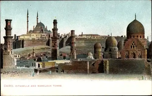 Ak Cairo Kairo Ägypten, Citadelle and Mamelouk Tombs