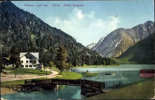 Ak Reutte Tirol Österreich, Plansee, Hotel Seespitz