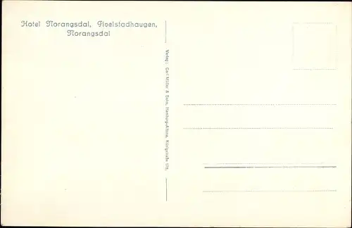 Ak Norangsdal Norwegen, Hotel, Fivelstadhaugen, Kutschen, Gebirge