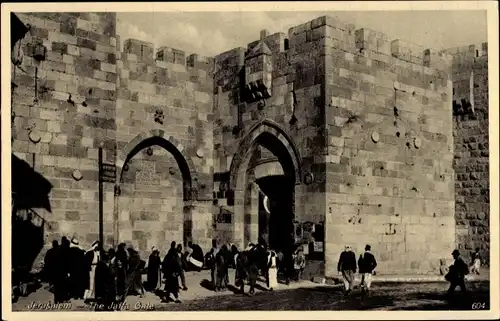Ak Jerusalem Israel, Das Jaffa Tor, La Porte de Jaffa