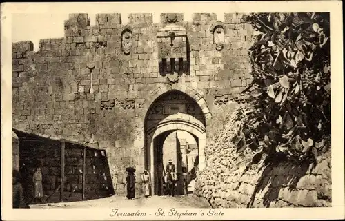 Ak Jerusalem Israel, St. Stephans Gate,  St. Stephanstor