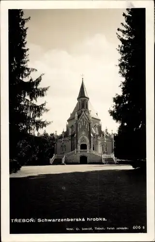 Ak Třeboň Wittingau Südböhmen, Schwarzenberska hrobka