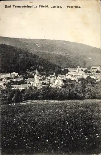 Ak Trenčianske Teplice Trencsénteplic Bad Trentschin Teplitz Slowakei, Panorama