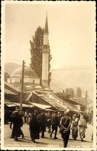 Ak Sarajevo Bosnien Herzegowina, Auf dem Markt