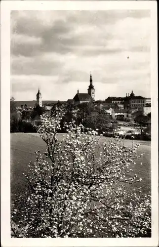 Ak Vyškov Wischau Südmähren, Ortsansicht, Kirche