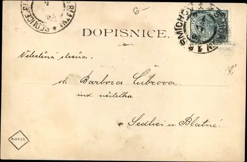 Ak Smíchov Smichow Praha Prag, Emausy, Kaple B. P. Marie