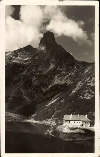 Ak Stará Lesná Vysoke Tatry Hohe Tatra Slowakei, Chata Kstl, Zelené Pleso, Zöld tó, Grüner See