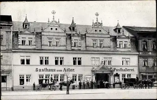 Ak Rudolstadt in Thüringen, Gasthaus zum Adler, Posthalterei, Inh. Rud. Streitberger