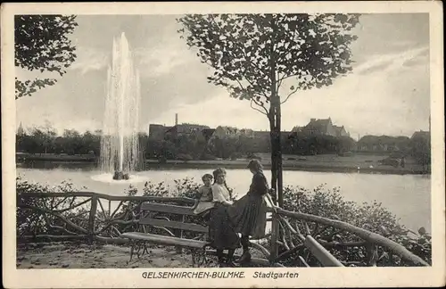 Ak Bulmke Hüllen Gelsenkirchen im Ruhrgebiet, Stadtgarten