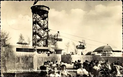 Ak Brunssum Limburg Niederlande, Ontspanningsoord Schutterspark, Café, Restaurant