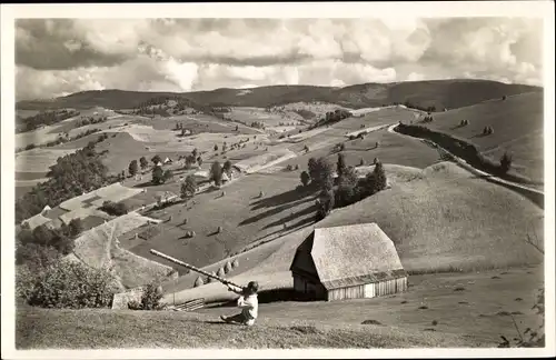 Ak Rumänien, Ansicht aus dem Siebenbürgischen Erzgebirge