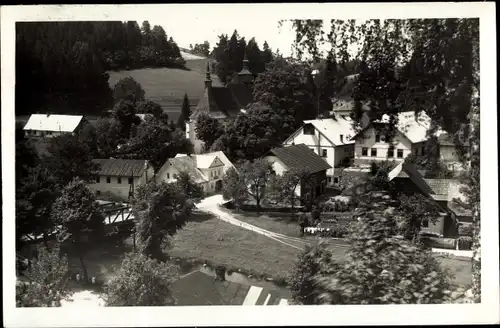 Ak Klášterec nad Orlicí Klösterle Region Pardubice, Blick auf den Ort