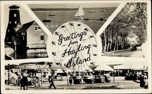 Ak South Hayling Hayling Island Hampshire England, Funland, Turm