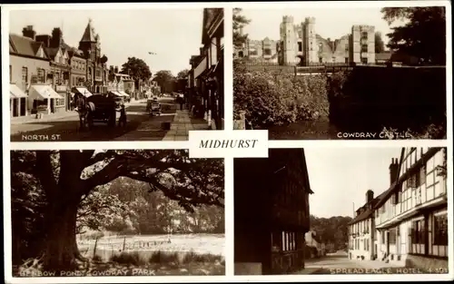 Ak Midhurst West Sussex England, North St., Cowdray Castle, Hotel